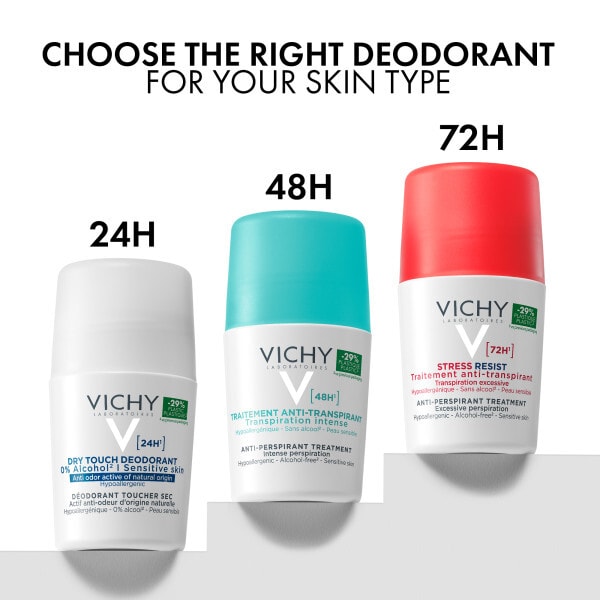 Vichy 48HR Soothing Roll-On Anti-Perspirant for sensitive skin 50ml