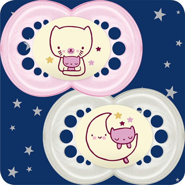 MAM Night 6+M Soother - Girl