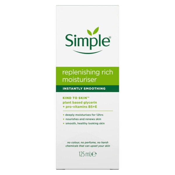 Simple Kind to Skin Replenishing Rich Face Moisturiser 125ml