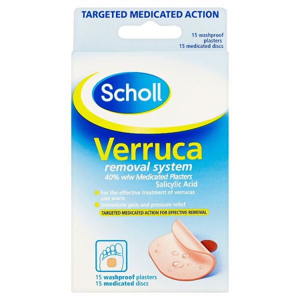 Scholl Verruca Removal Treatment Plasters & Medicated Disks
