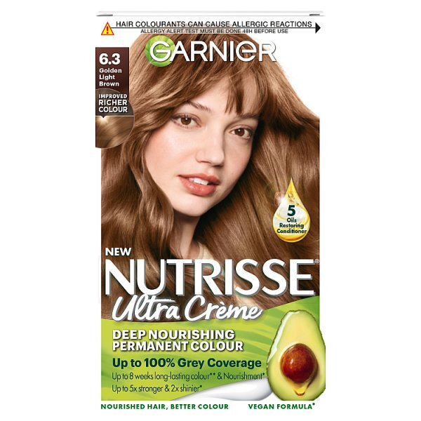 Garnier Nutrisse Permanent Hair Dye Golden Light Brown 6.3