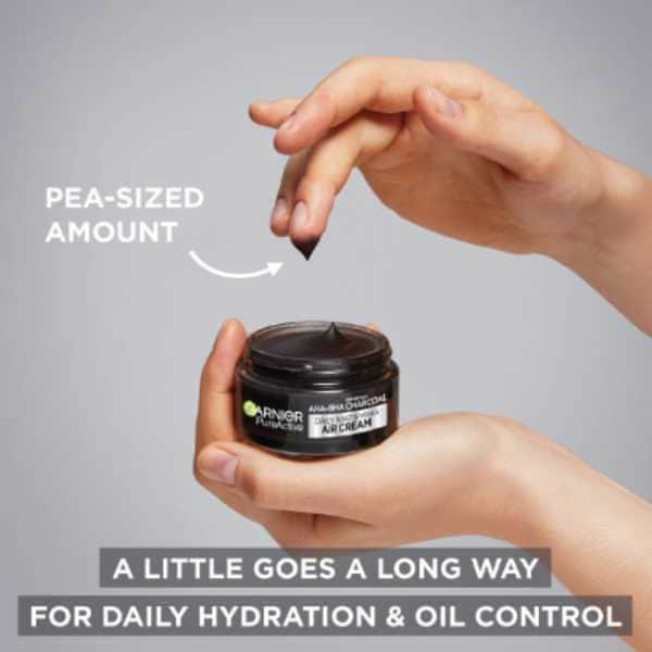 Garnier Pure Active Aha+Bha Charcoal Daily Air Cream