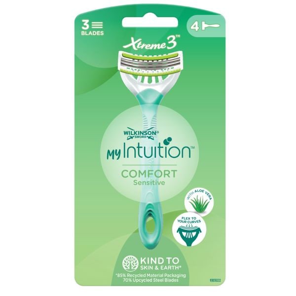 MyIntuition Xtreme 3 Beauty Sensitive Disposable Razor 4pk