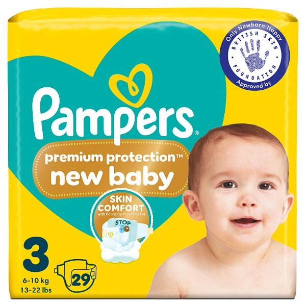 Pampers New Baby Size 3 Nappies Carry Pack x29
