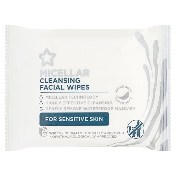 Superdrug Micellar Face Cleansing Wipes 25's