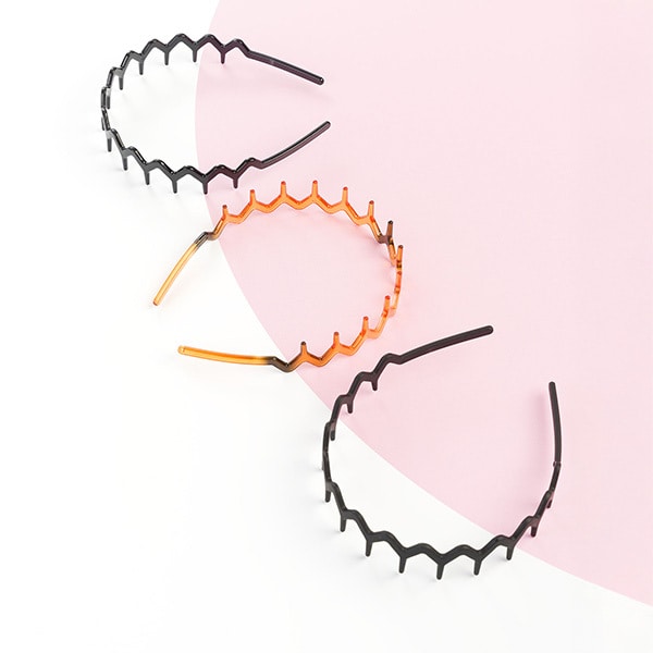 Brushworks Zig Zag Headband - 3 Pack