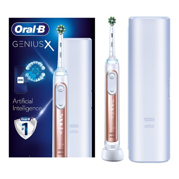 Oral-B Genius X Rose Gold Electric Toothbrush By Braun&nbsp;