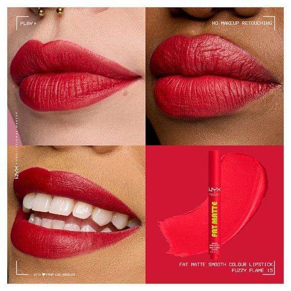 NYX Professional Makeup Fat Matte Lipstick, Fuzzy Flame