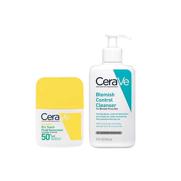 CeraVe Blemish and SPF Routine