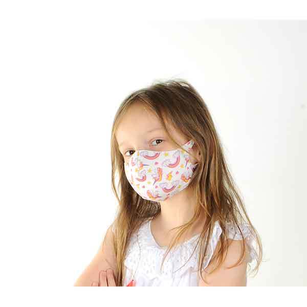 DNRprice Kids Fabric Face Covering Unicorn