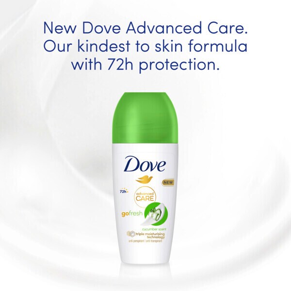 Dove Advanced Antiperspirant Deodorant Roll on Cucumber 50ml