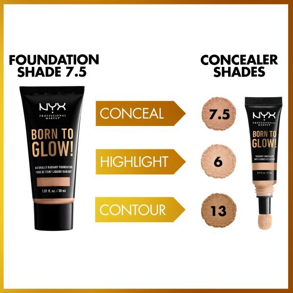 NYX Professional Makeup Born To Glow Foundation Soft Beige