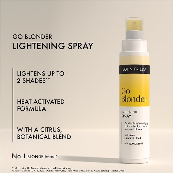 John Frieda Go Blonder Lightening Spray 100Ml