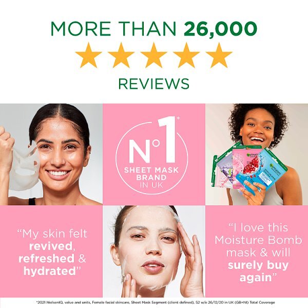 Garnier Moisture Bomb Sakura Hydrating Face Sheet Mask