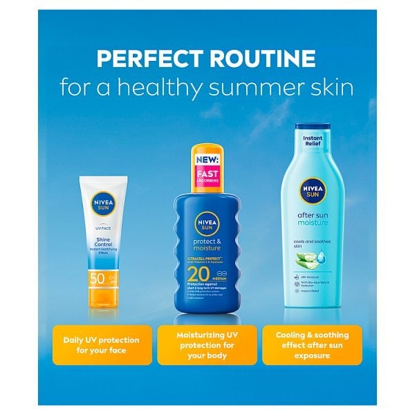 NIVEA SUN Sun Cream Spray Protect & Moisture SPF20 200ml