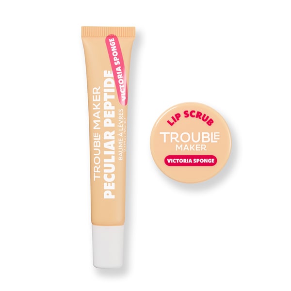 Trouble Maker Mystery Slice Cake Lip Scrub and Peptide Balm