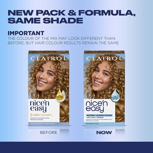 Clairol Nice'n Easy Hair Dye 7 Dark Blonde