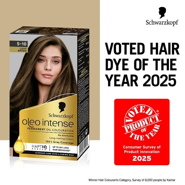 Schwarzkopf Oleo Intense Light Brown Permanent Hair Dye
