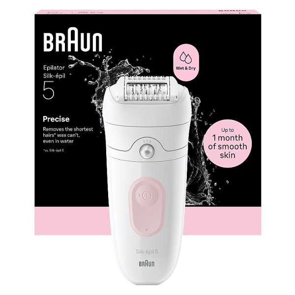 Braun Silk-Épil 5-000, White/Flamingo