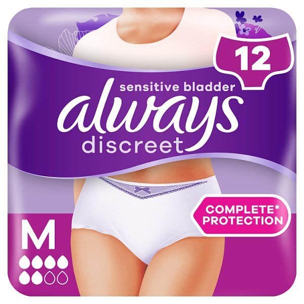 Always Discreet Underwear Incontinence Pants Normal M 12