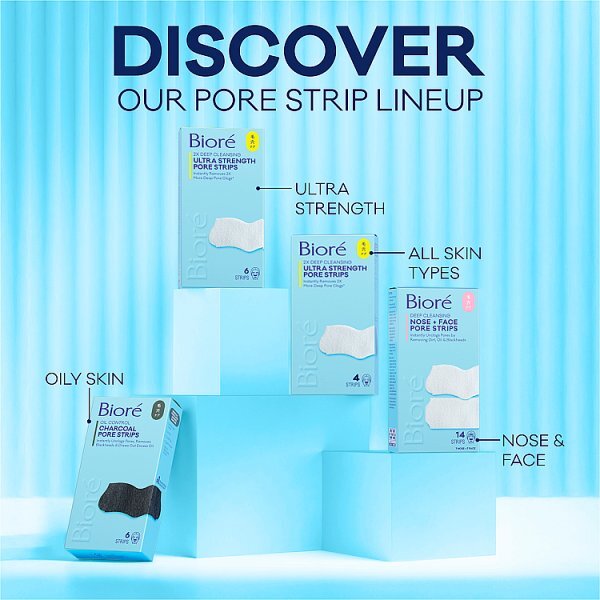 Bioré Charcoal Pore Strips 6pct
