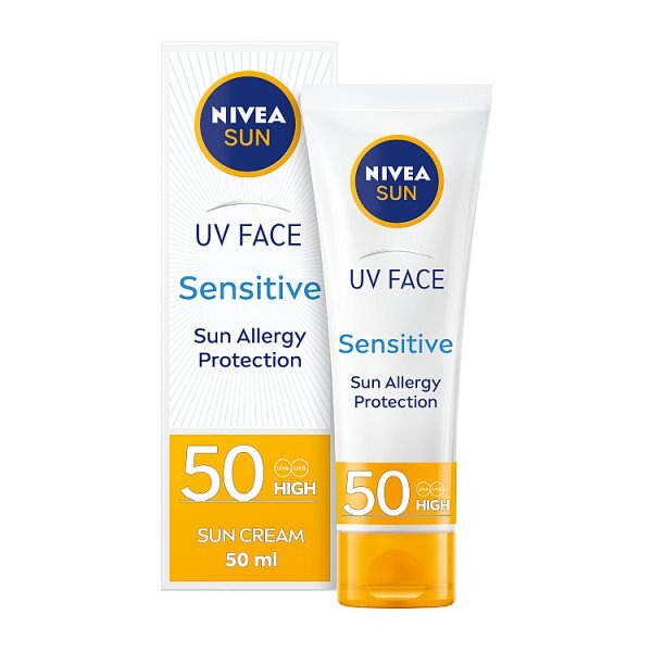 NIVEA SUN UV Face Soothing Senstitive Sun Cream spf50 50ml