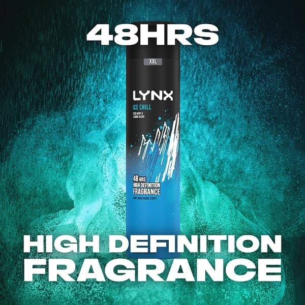 Lynx Deodorant Bodyspray Aerosol Ice Chill 250ml