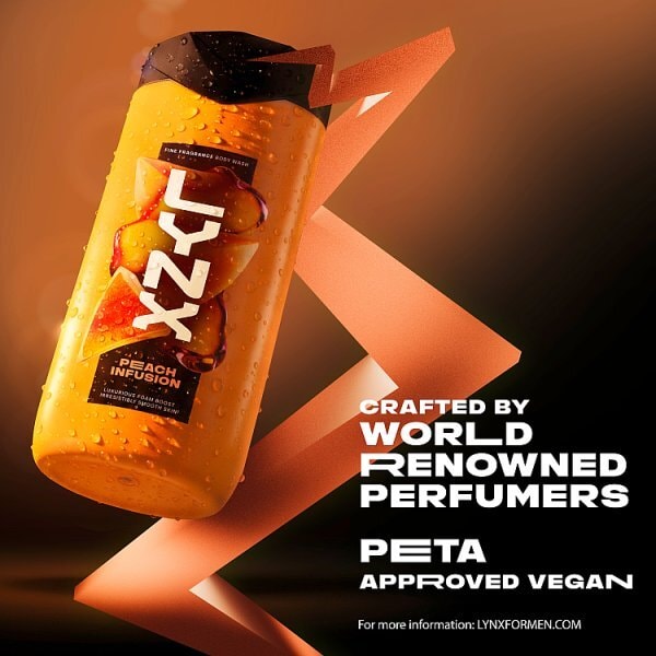 Lynx Fine Fragrance Collection Peach Infusion Premium Body Wash 400 ml