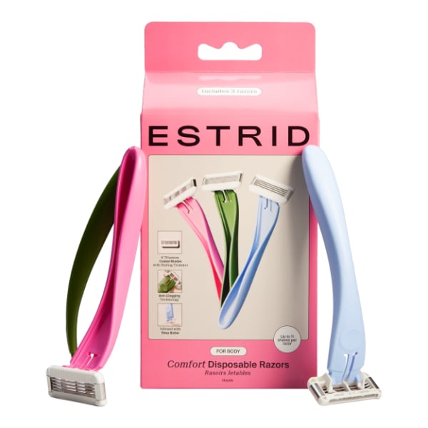 Estrid Ultra Comfort Disposable Razors (3-Pack)