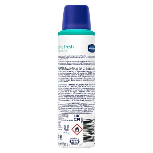 Vaseline Active Fresh Anti-Perspirant Deodorant 150ml