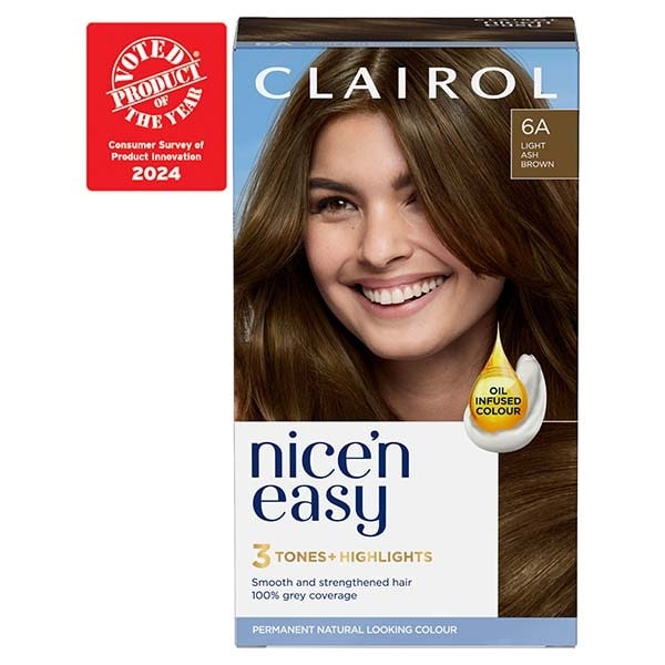 Clairol Nice'n Easy Hair Dye 6A Light Ash Brown