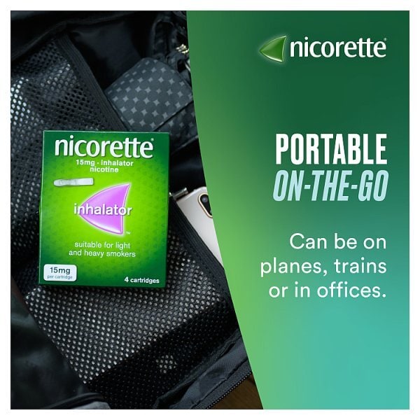 Nicorette® 15mg Inhalator Nicotine Cartridges (Stop Smoking)