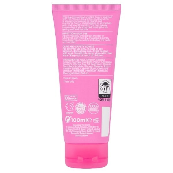 Superdrug Hand and Nail Cream 100ML