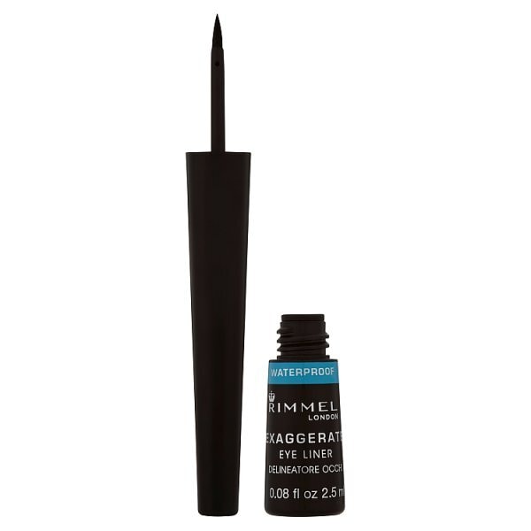Rimmel Exaggerate Waterproof Liquid Eye Liner Black