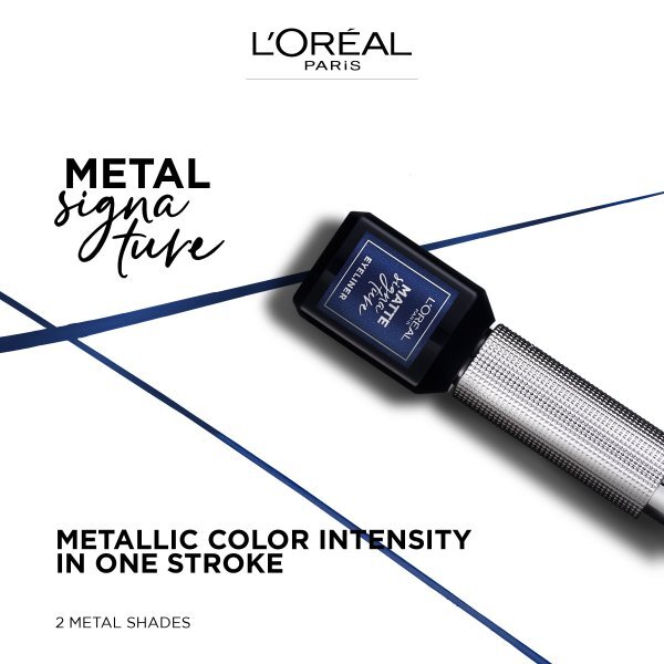 L'Oreal Paris Metal Signature Eyeliner 11 Navy Metal
