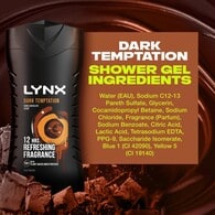 Lynx Bodywash Shower Gel Dark Temptation 225ml