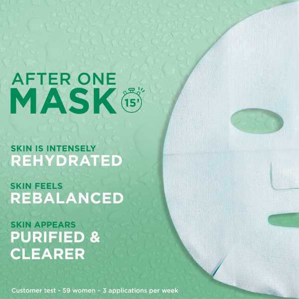 Garnier Moisture Bomb Green Tea Hydrating Face Sheet Mask
