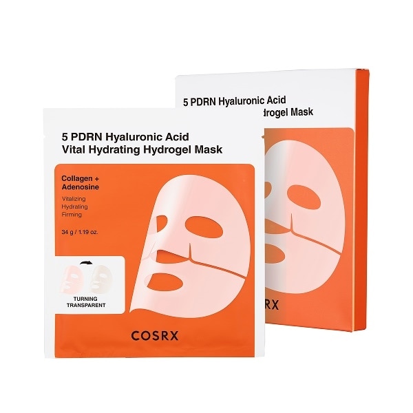 Cosrx 5 Pdrn Hyaluronic Acid Vital Hydrating Hydrogel Masks 3pk