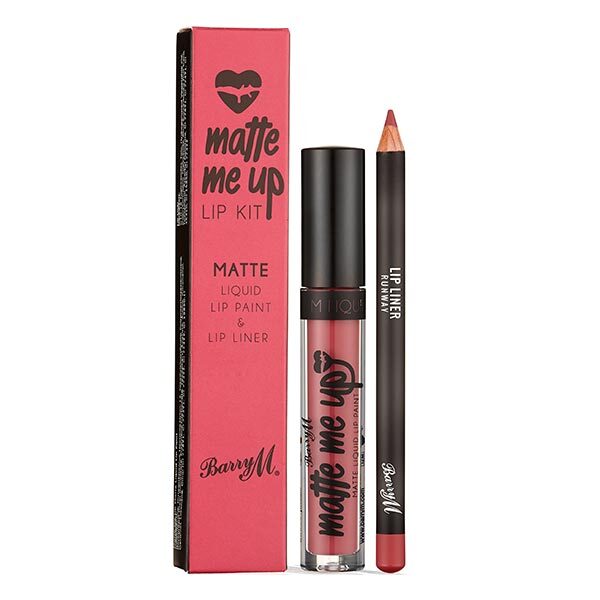 Barry M Matte Me Up Lip Kit - Runway Berry