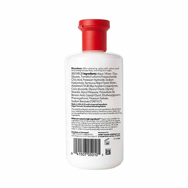 Thayers Milky Face Toner With Snow Mushroom, Hyaluronic Acid