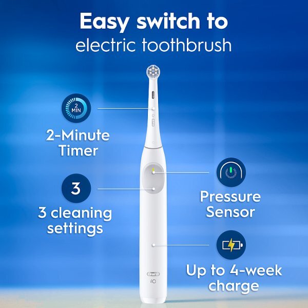 Oral-B iO2 Simple White Electric Toothbrush + Travel Case