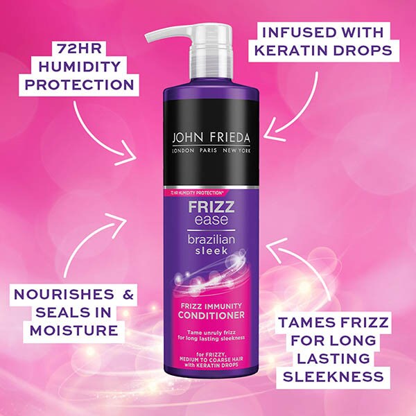 DNR John Frieda Frizz Ease Brazilian Sleek Conditioner 500Ml