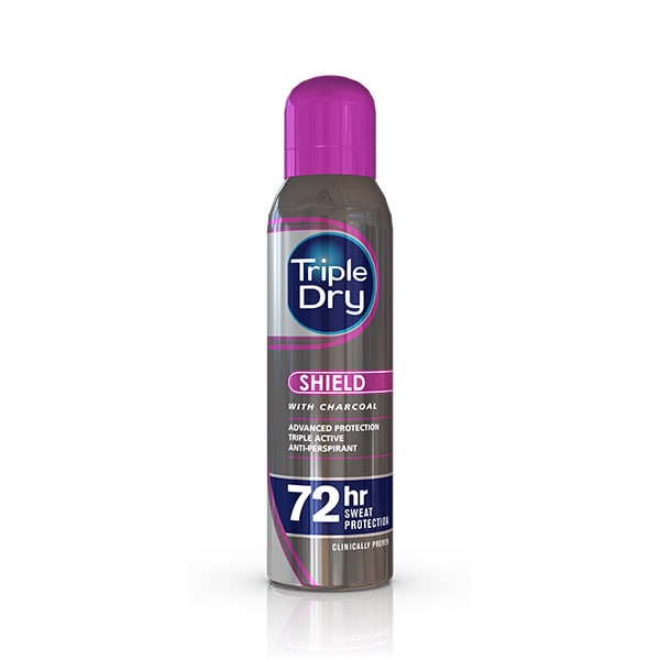 Triple Dry Womens Charcoal Antiperspirent Spray 150ml