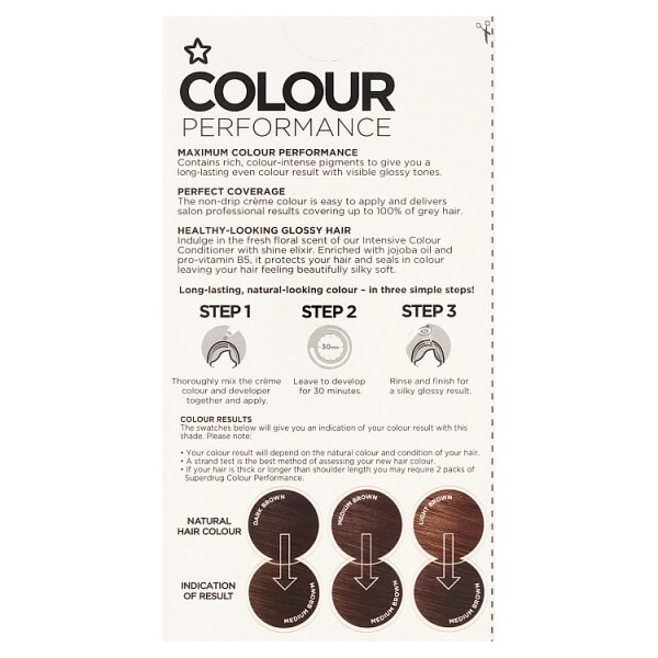 Superdrug Performance Permanent Hair Dye Medium Brown 5.0