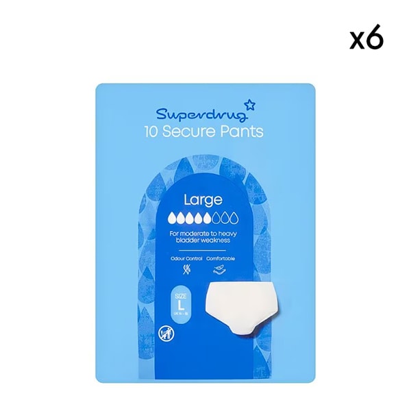 Superdrug Incontinence Pants Large Bundle x6