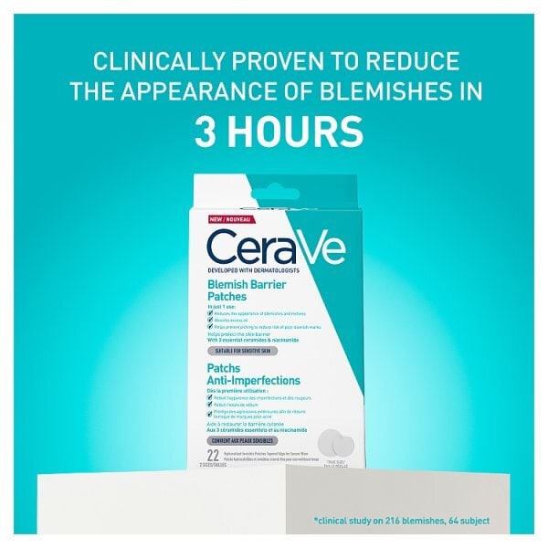 Cerave Blemish Barrier Patches 22 Pieces