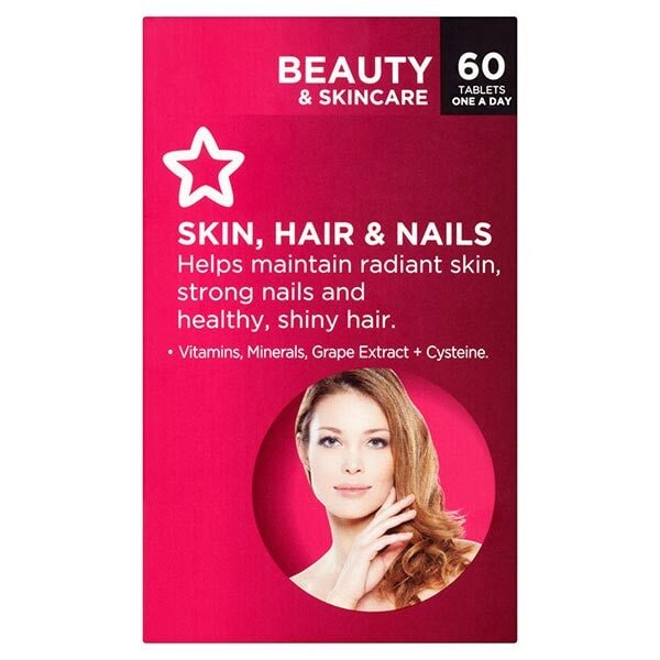 Superdrug Skin Hair & Nails Tablets x 60