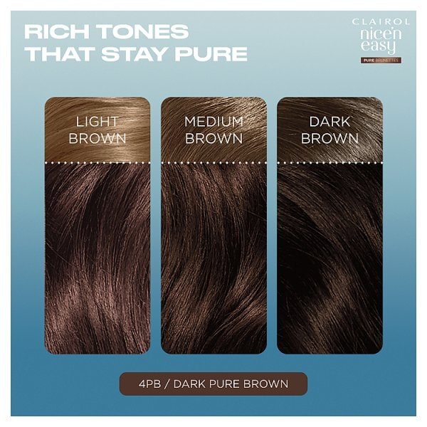 Clairol Nice'n Easy Pure Brunettes 4Pb Deep Mocha Brown