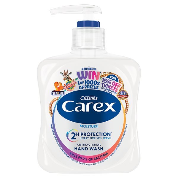 Carex Moisture Plus Antibacterial Hand Wash 250ml