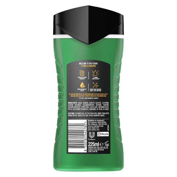 Lynx Bodywash Shower Gel Jungle Fresh 225ml